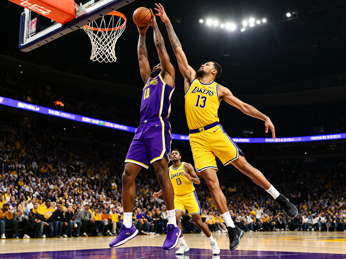 NBA湖人vs勇士比赛战报